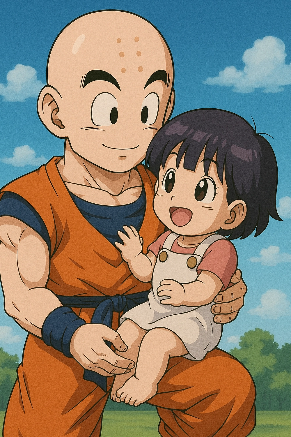 krillin and goku chiến đấu
