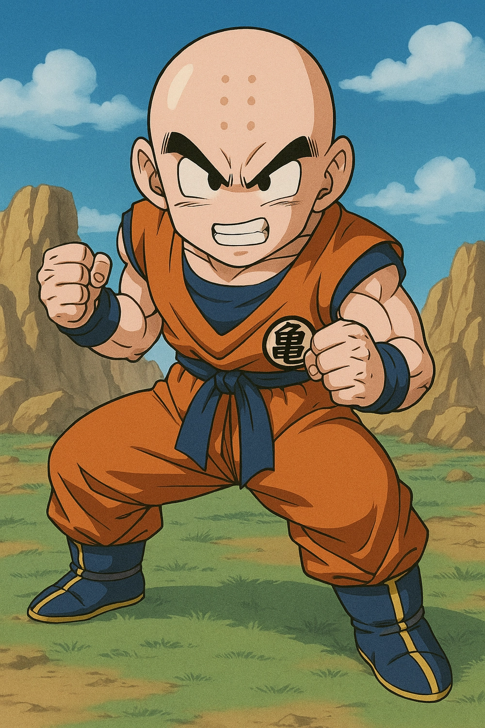 krillin dragon ball fanart