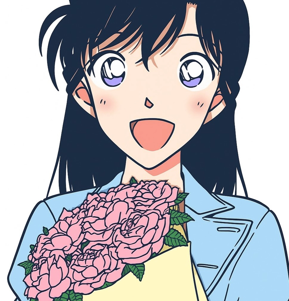 ảnh anime ran mori cute dễ thương 