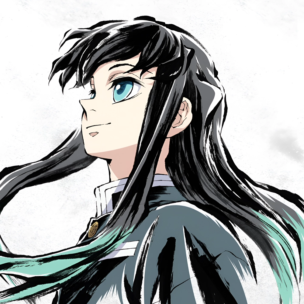 ảnh Muichirou cười nhẹ nhàng 