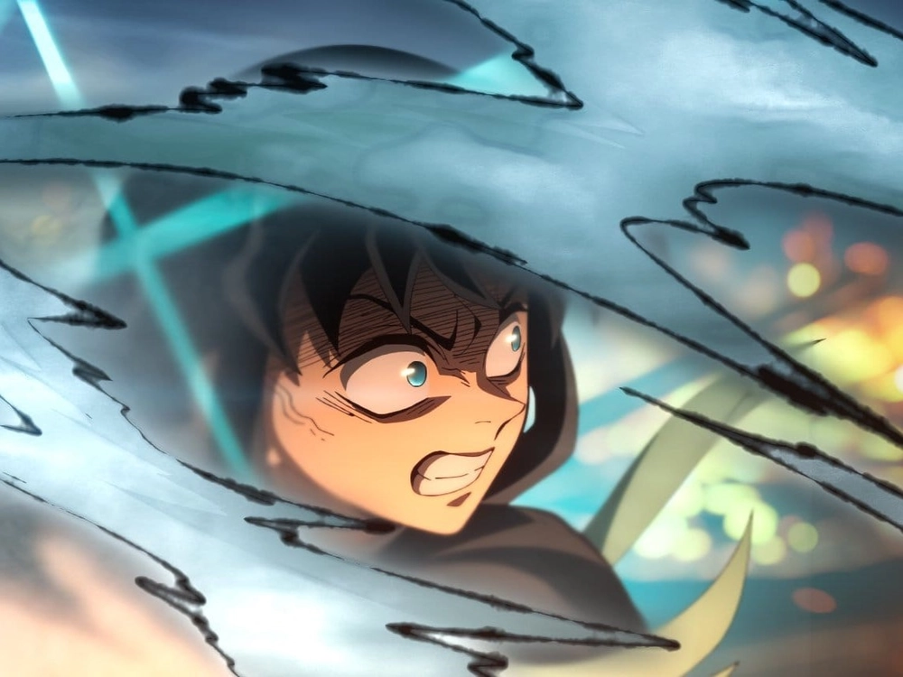 ảnh Tokito Muichiro đang chiến đấu 