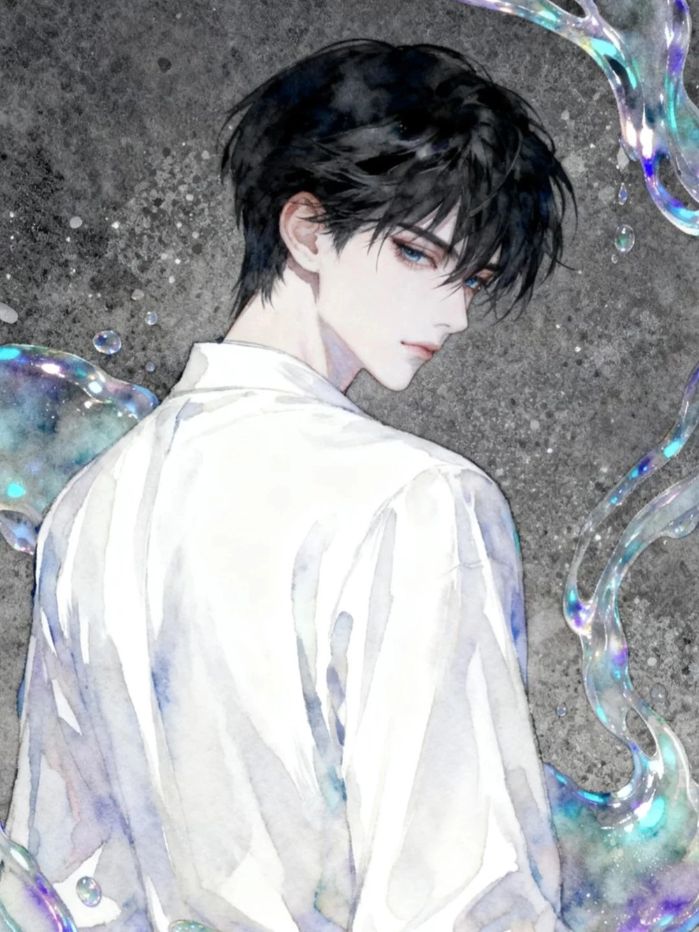 ảnh nam quay lưng anime