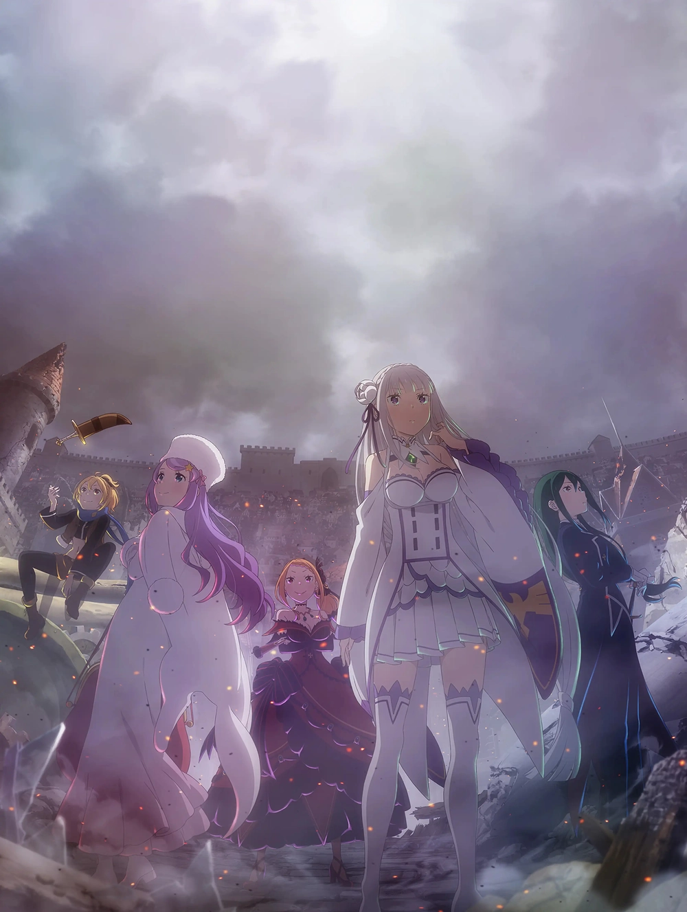 ảnh anime re zero vẽ kỹ thuật số 