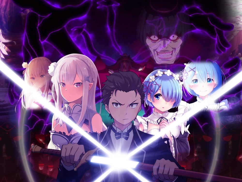 ảnh anime re zero tình cảm u tối 