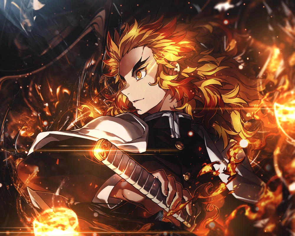 ảnh rengoku ngầu HD