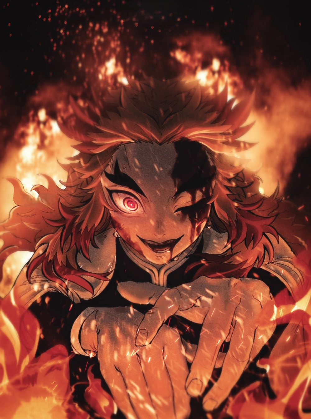 ảnh rengoku chết cảm xúc