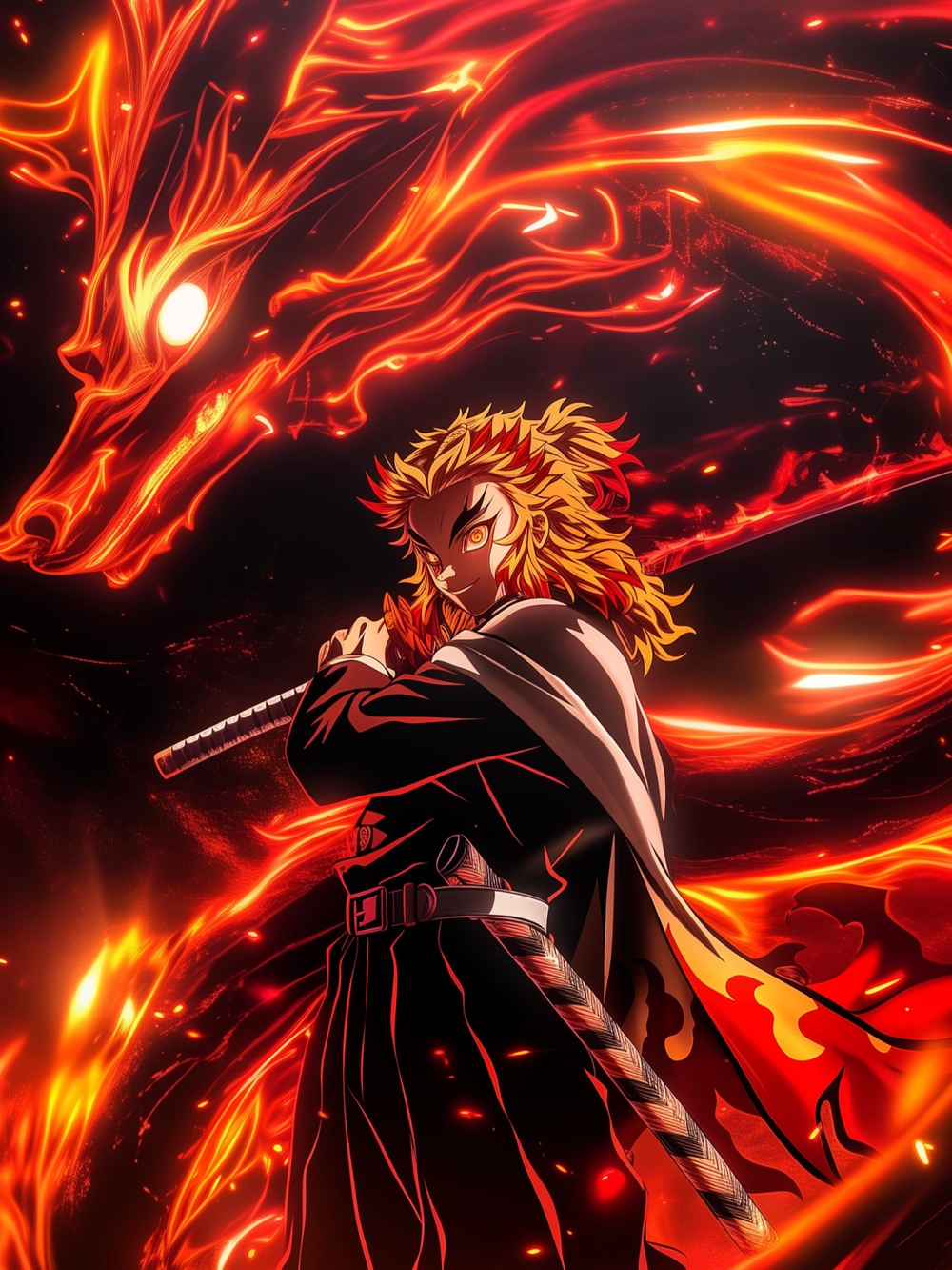 ảnh rengoku kyojuro sắc nét