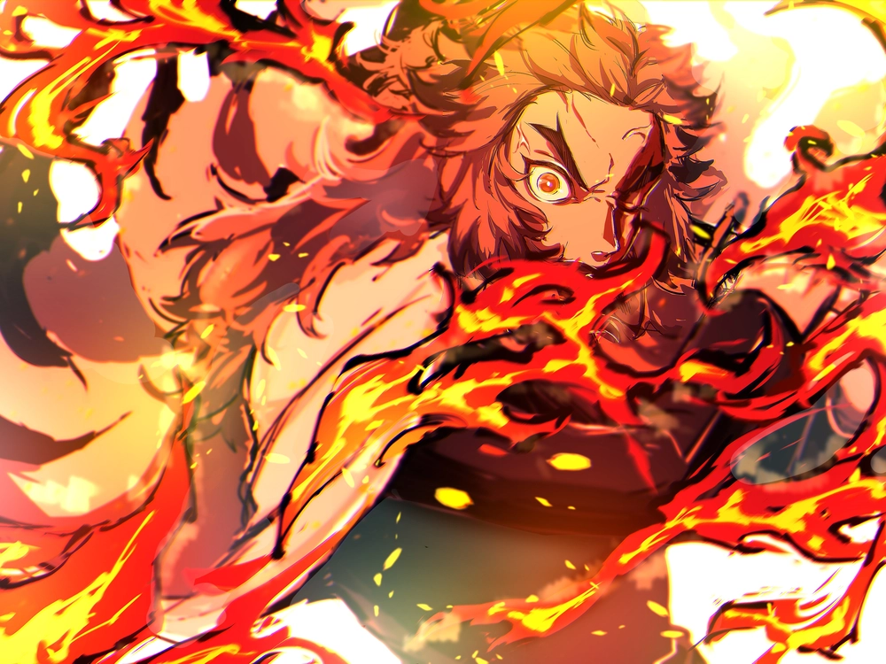 ảnh rengoku anime đẹp