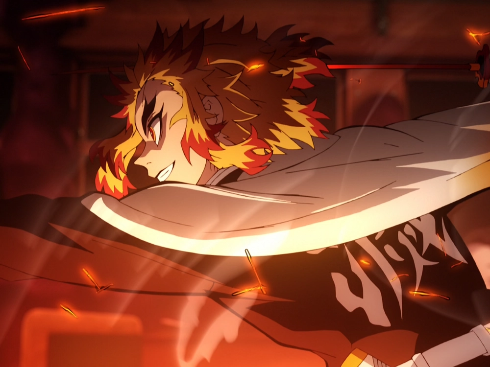 ảnh viêm trụ rengoku mạnh mẽ