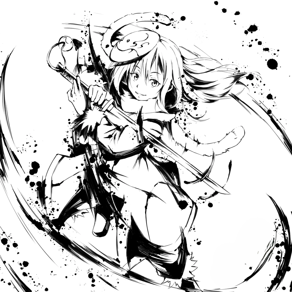 ảnh anime rimuru ttrabwfs đen