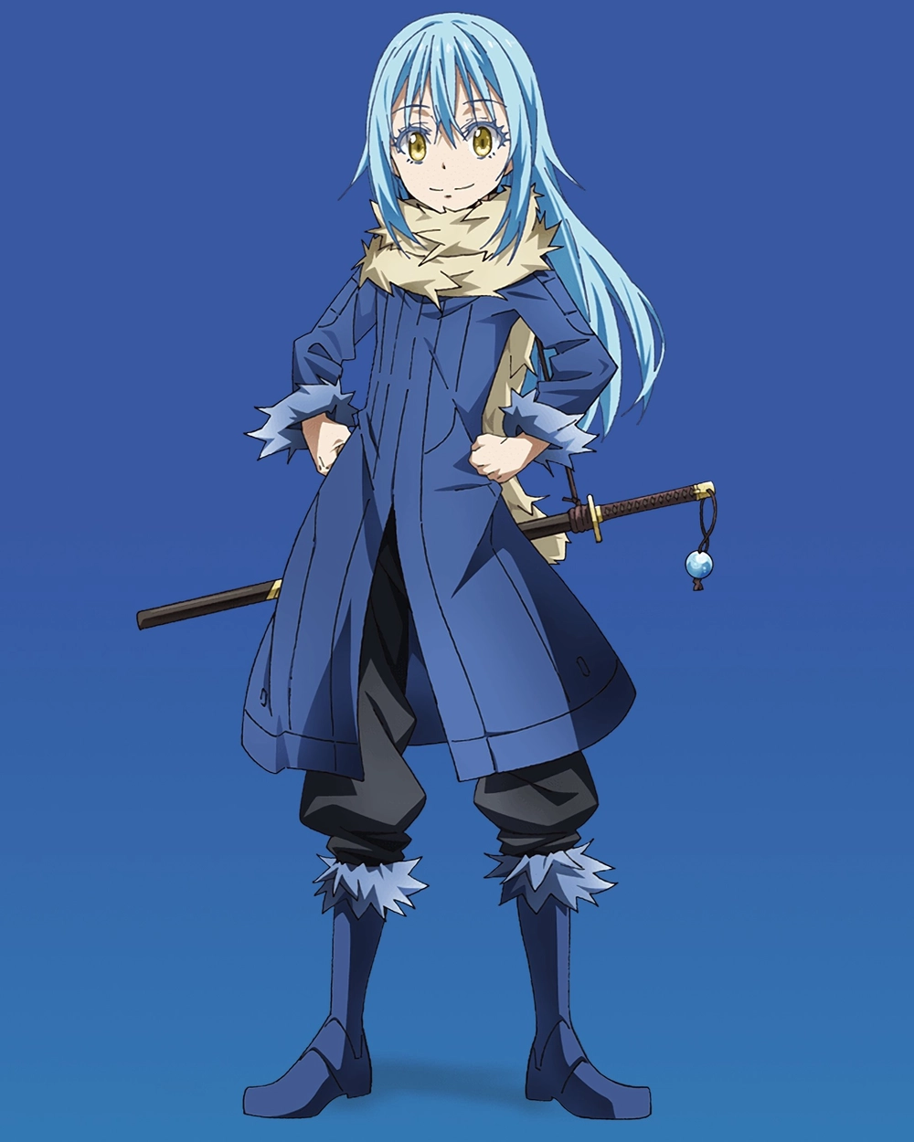 ảnh rimuru tempest mặc áo choàng 