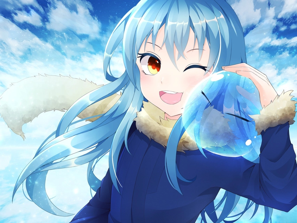 hình ảnh anime rimuru thần thái 