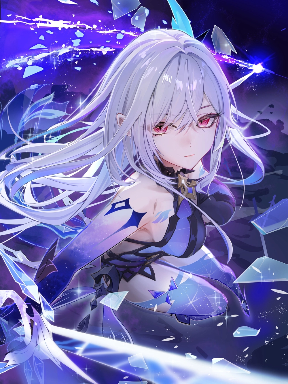 ảnh render skirk genshin impact