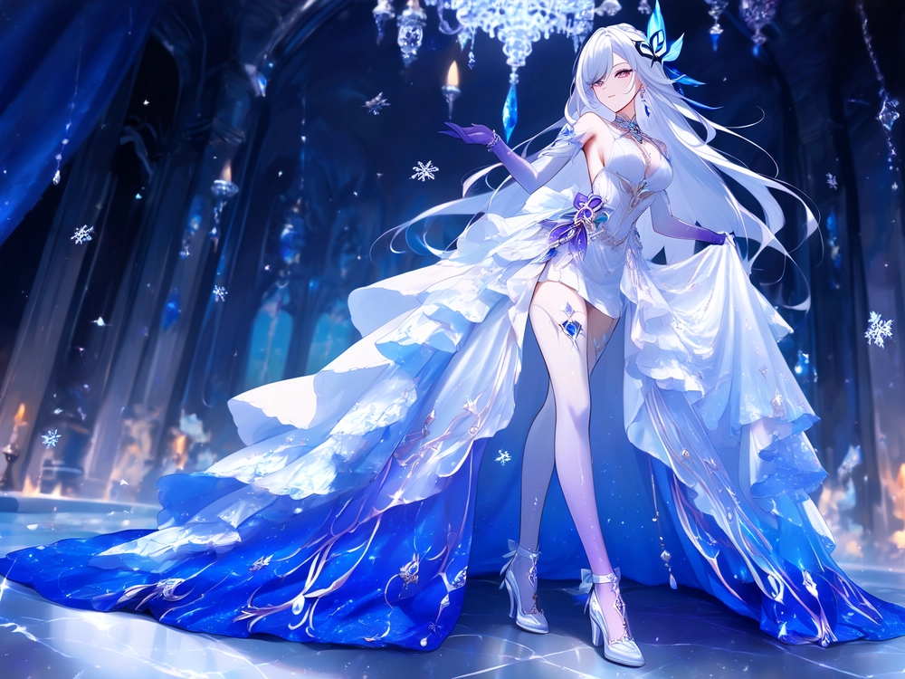 ảnh skirk dễ thương trong genshin