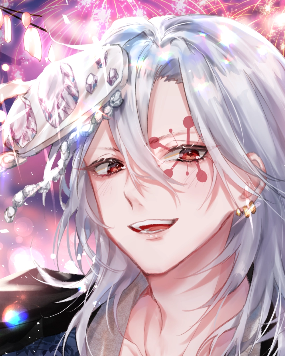 ảnh uzui ánh nhìn sắc bén 