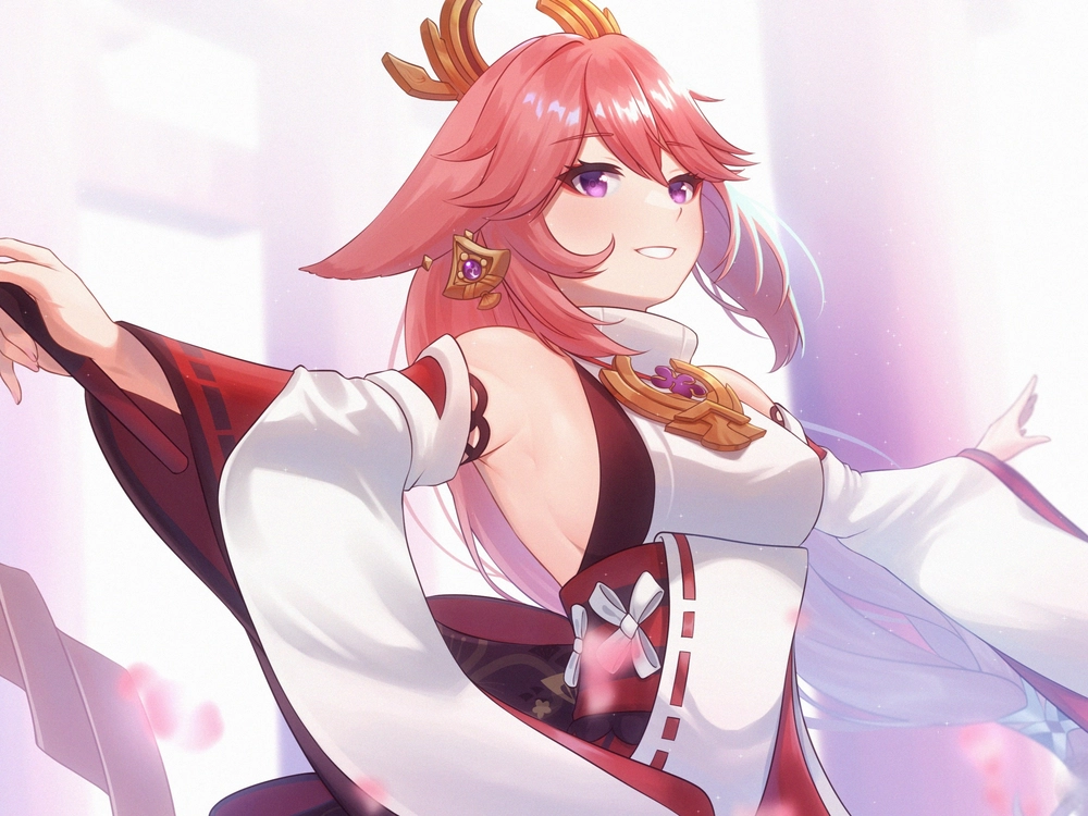 hình yae miko chibi cute 