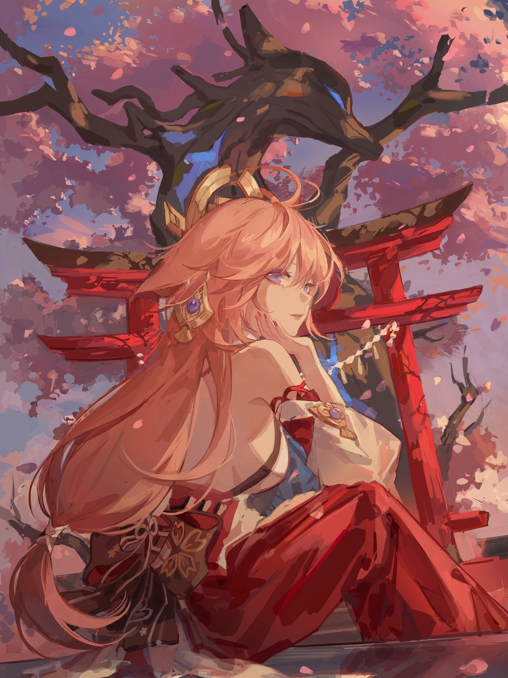 ảnh yae miko và raiden shogun 