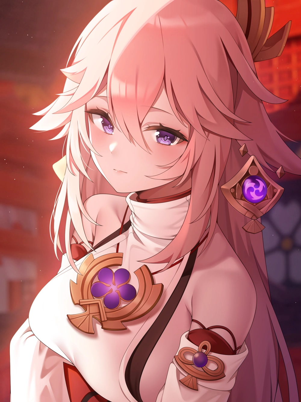 ảnh hình nền yae miko cute 