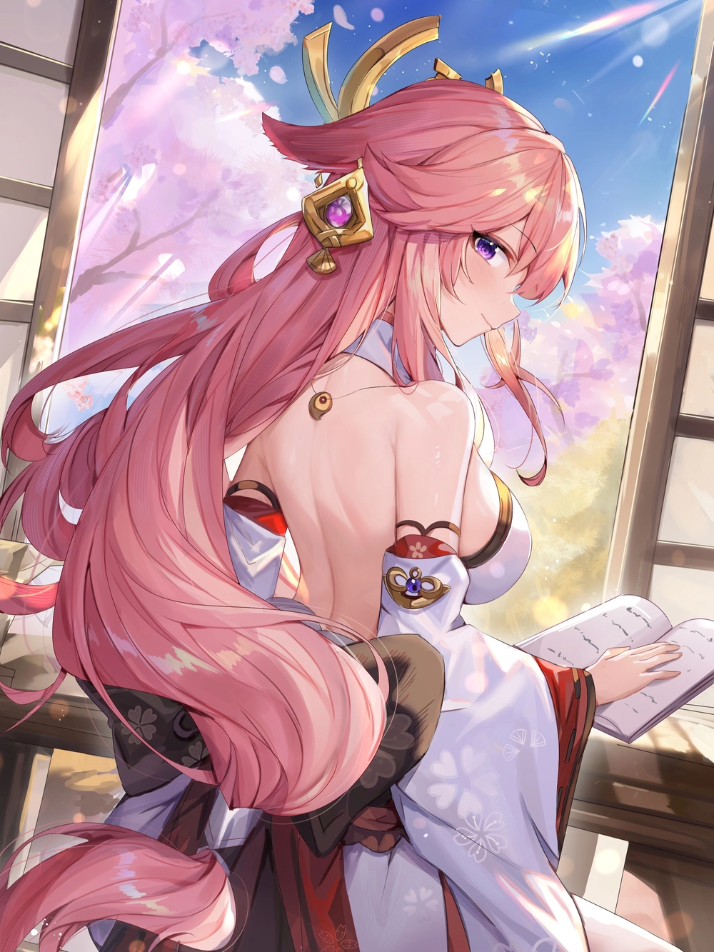 hình ảnh 4k anime yae miko đẹp 