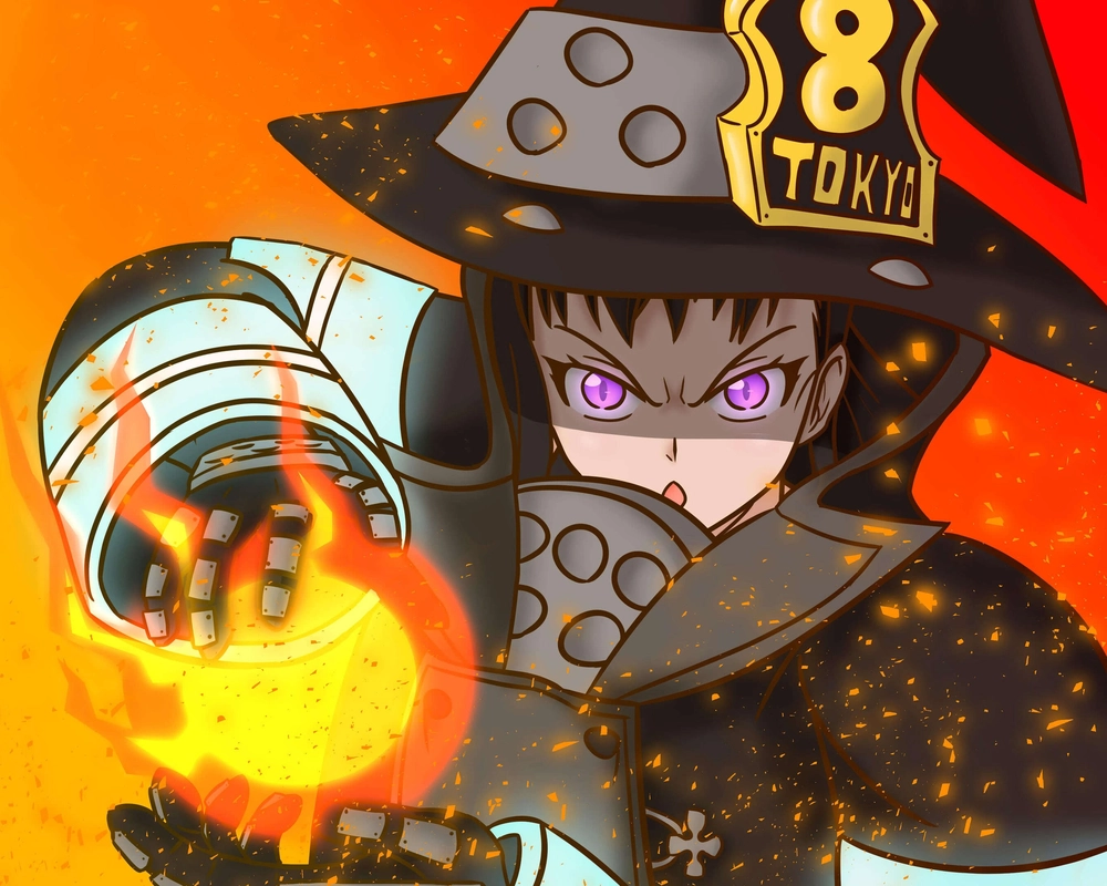 anime fire force tạo hình đẹp