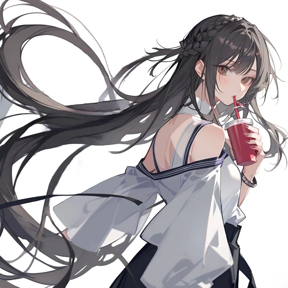 hình anime thiếu niên uống nước 