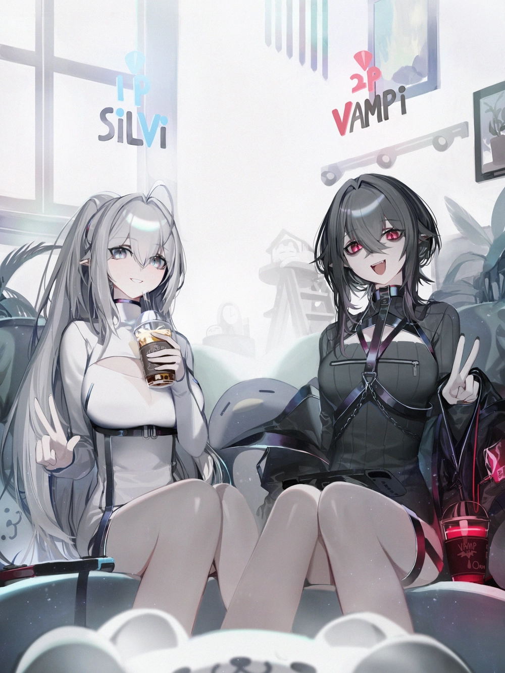 ảnh anime uống nước đáng yêu 