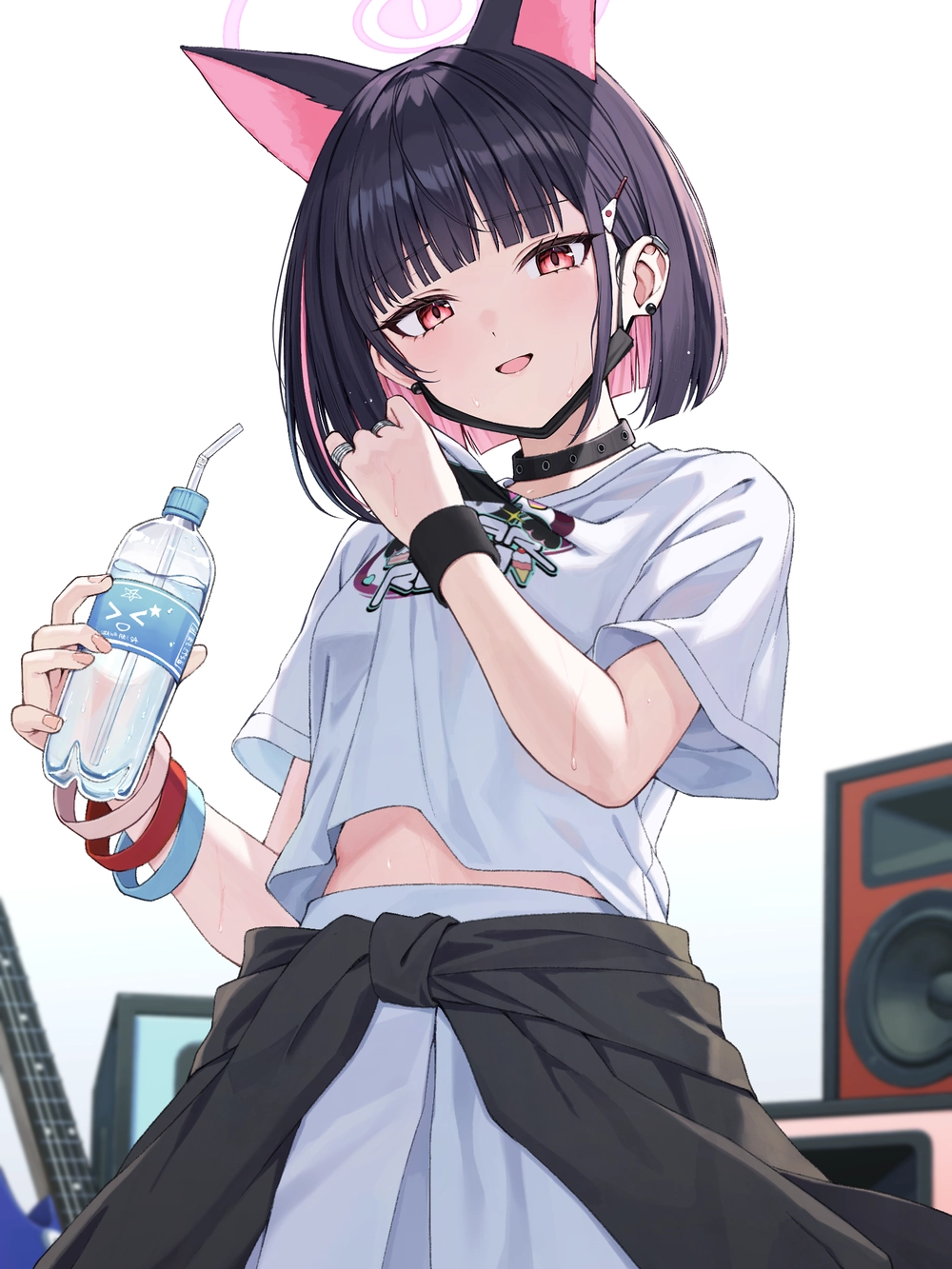 ảnh anime uống nước mồ hôi 