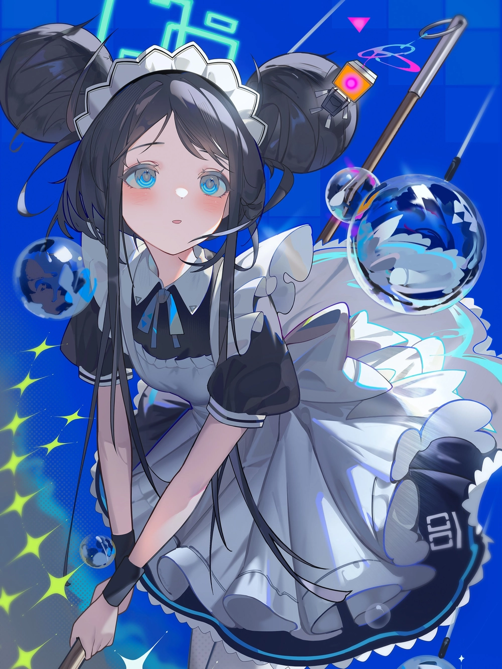 blue archive arisu cầm súng