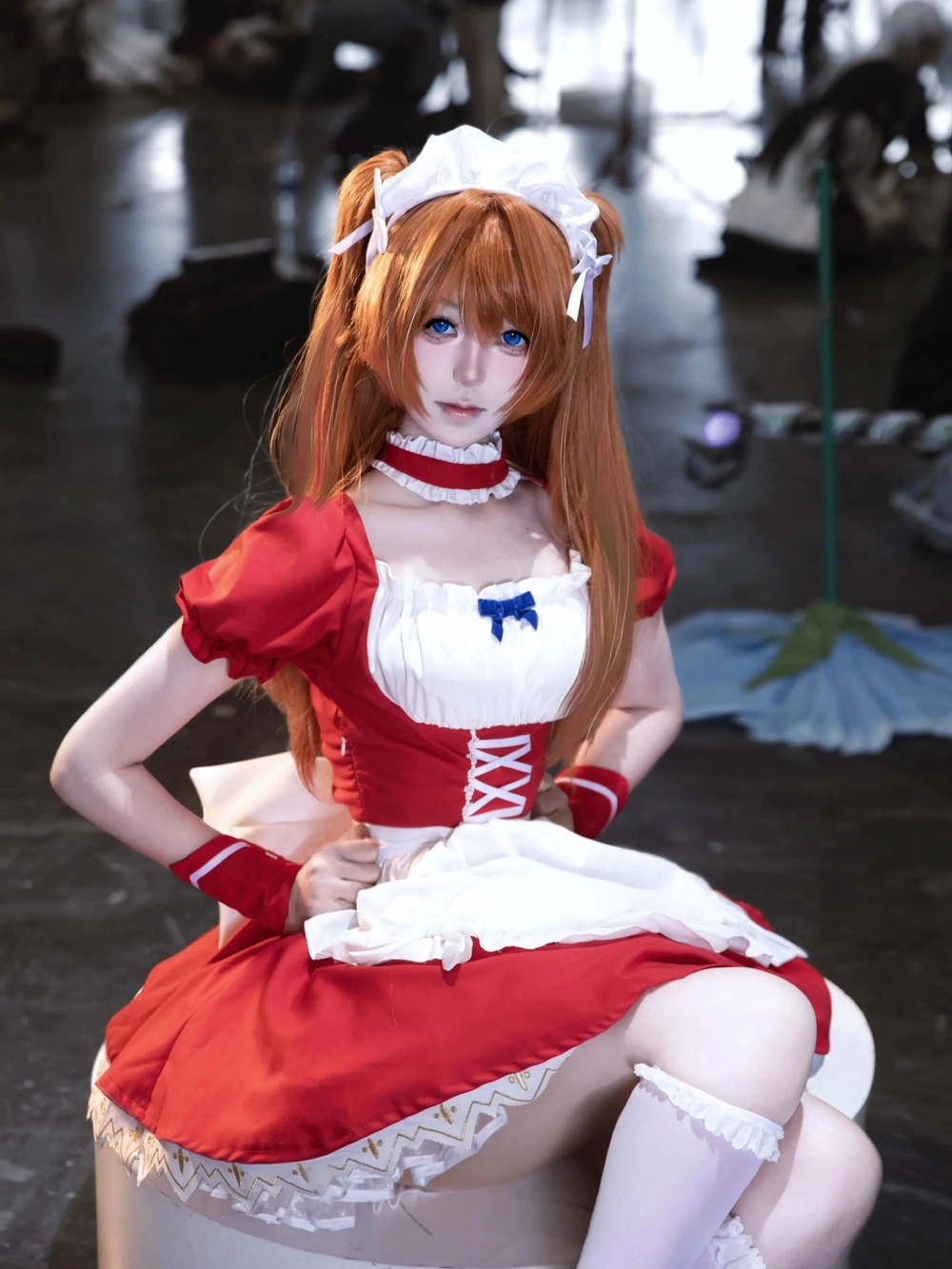 gái cosplay hầu gái full hd