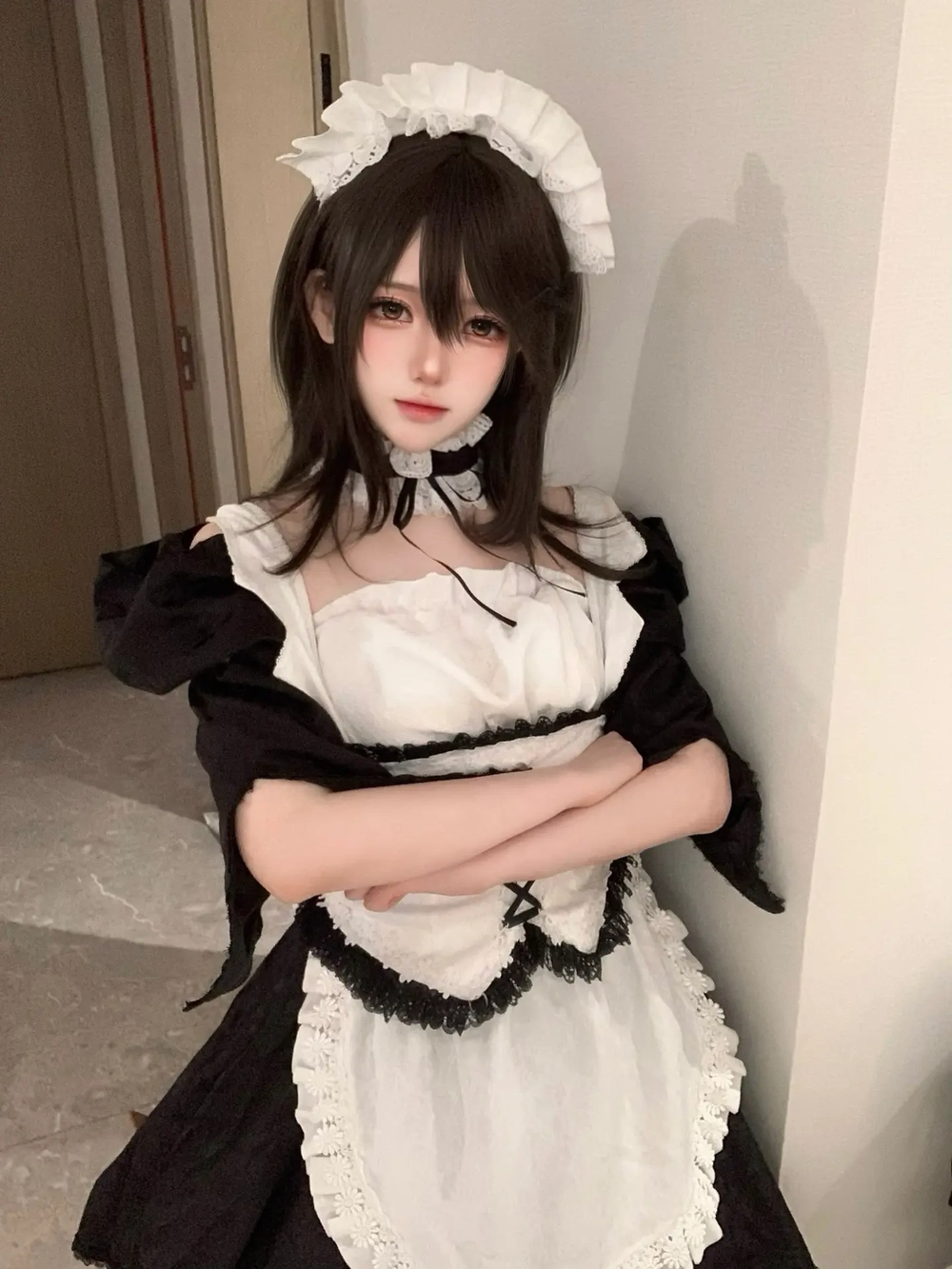 cô hầu gái cosplay ảnh hd