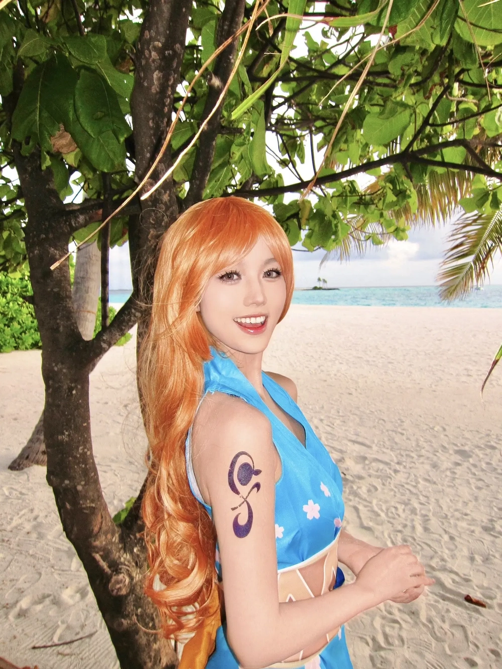 luffy and nami cosplay dễ thương 
