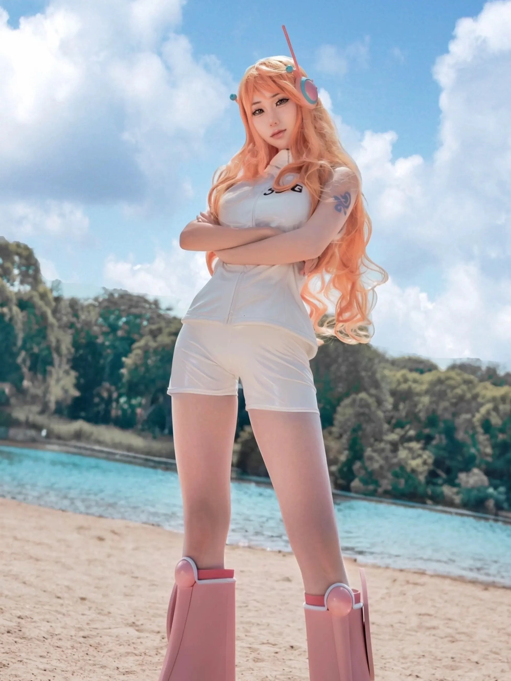 cosplay nami one piece gái xinh 