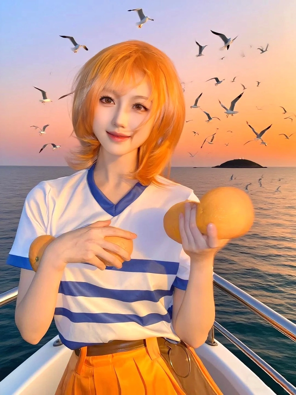 hình anime cosplay nami 