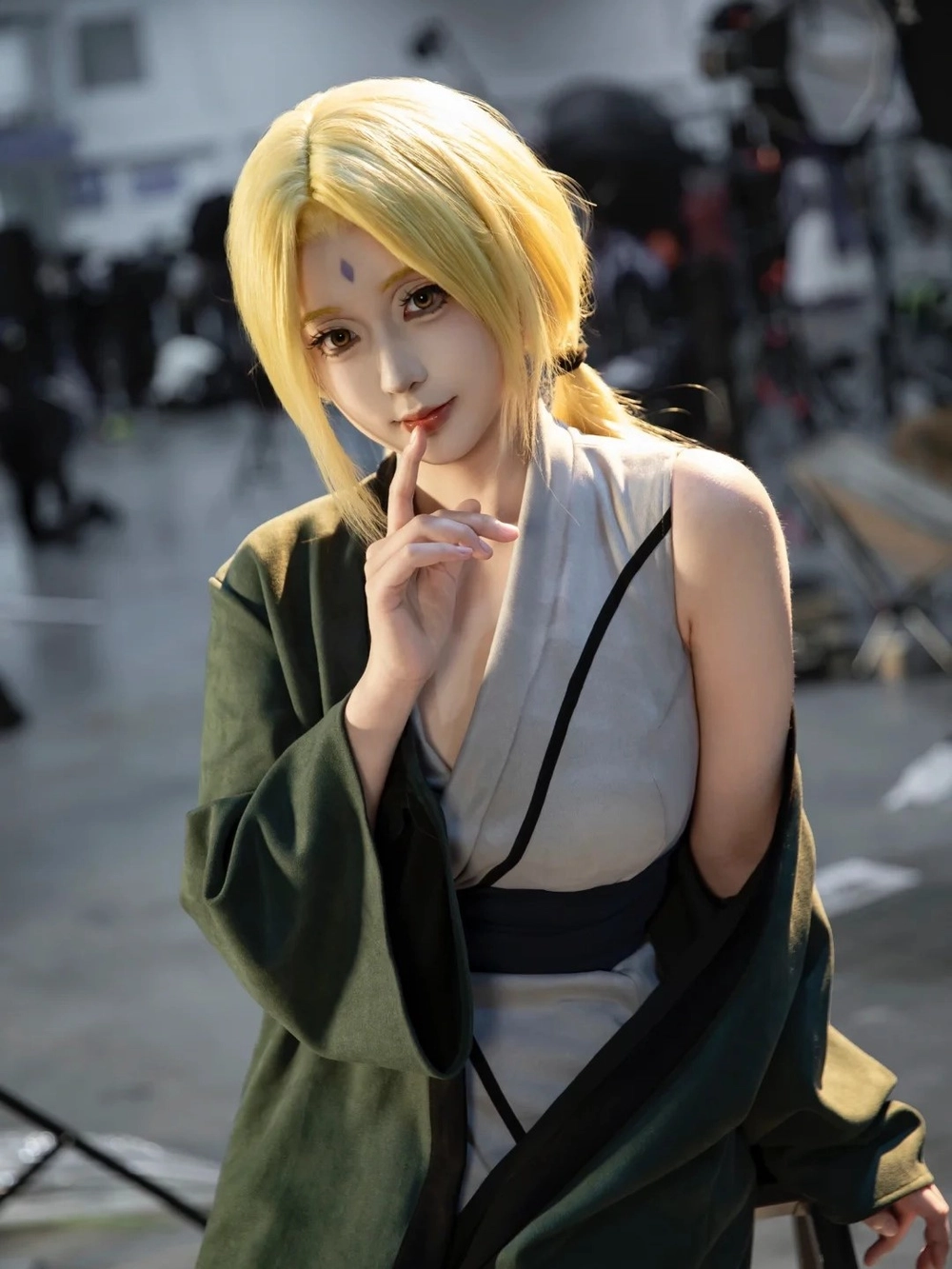 cosplay tsunade tóc vàng dài