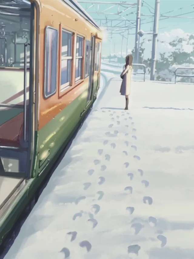 ảnh anime mùa đông 5cm trên giây