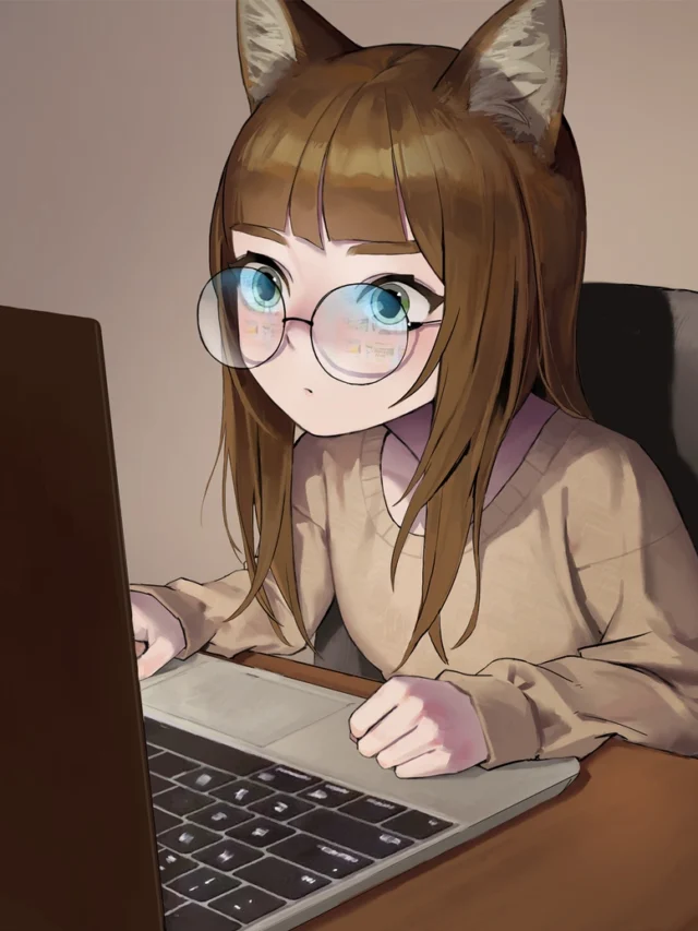 ảnh anime công việc bận rộn