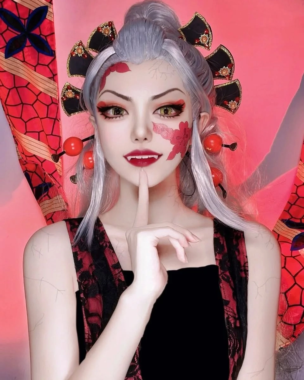 ảnh daki cosplay chuẩn kimetsu 