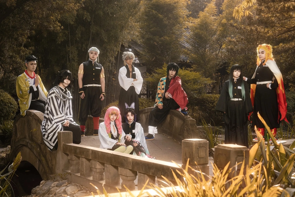 demon slayer cosplay hoành tráng