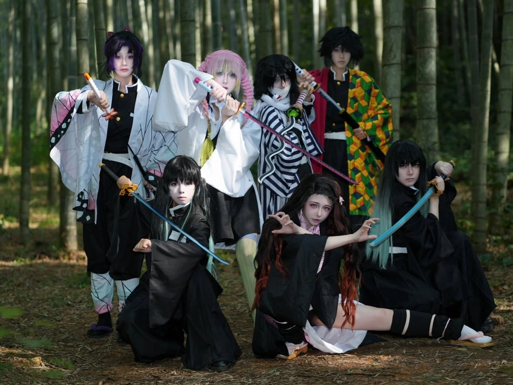 ảnh cosplay demon slayer nghệ thuật