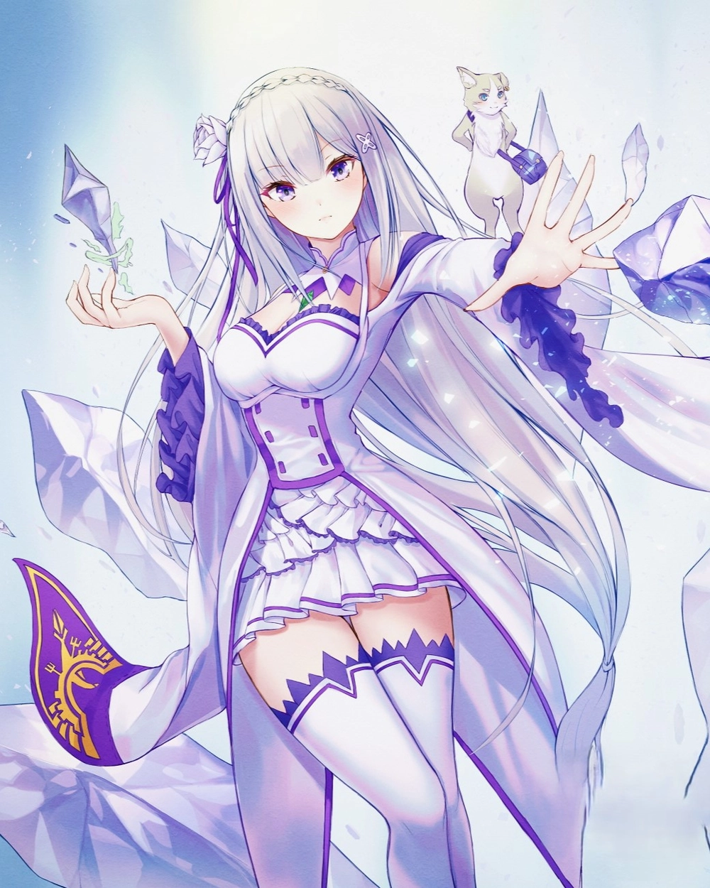 anime emilia re zero hình ảnh nổi bật