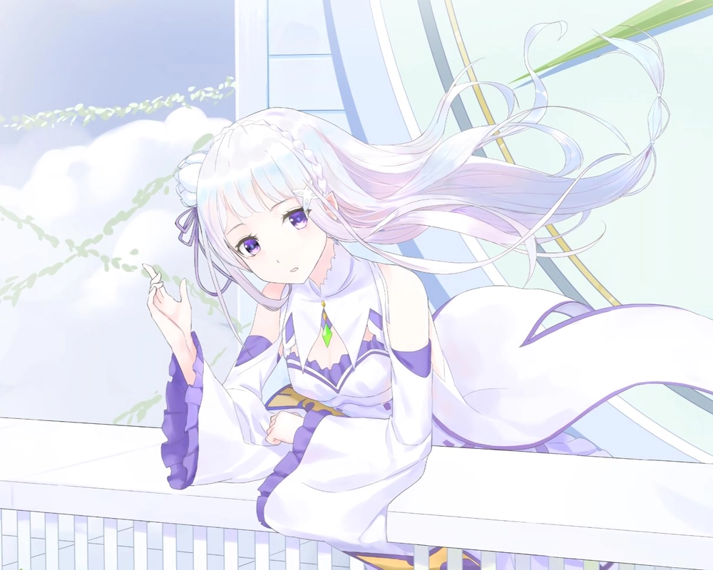 anime emilia re zero ảnh đẹp nhất