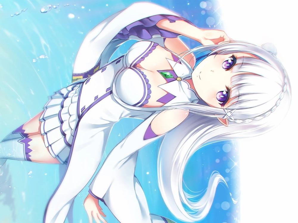 hình ảnh emilia re zero HD cực chất