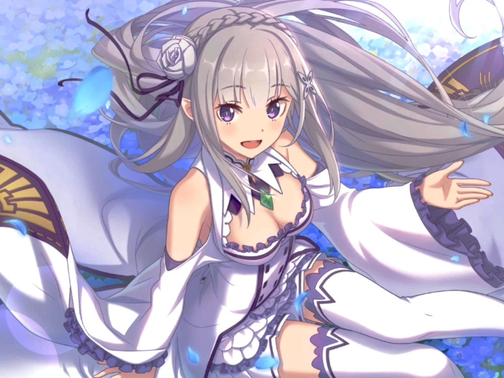 ảnh emilia re zero 4k đẹp