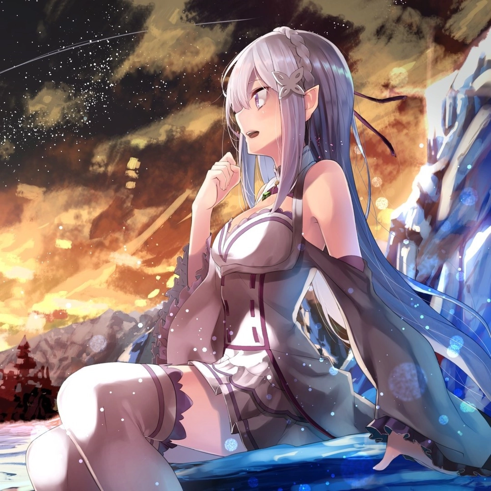 emilia re zero ảnh đẹp nổi bật