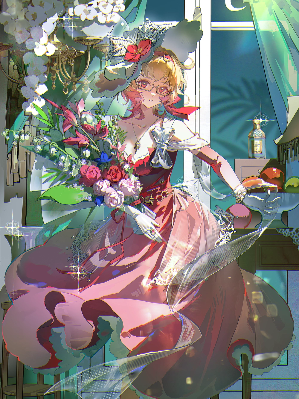 nhân vật emilie genshin impact art