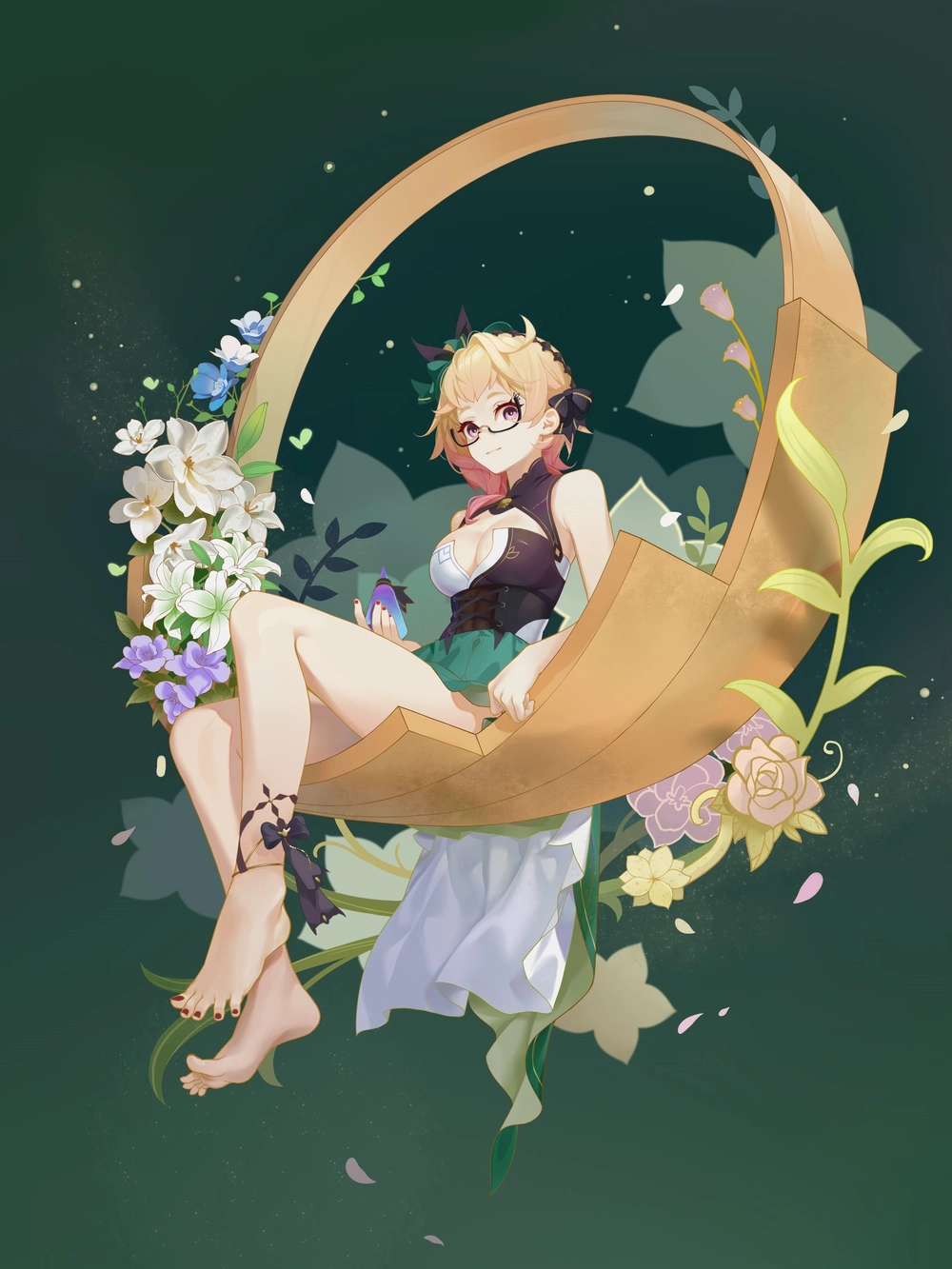 ảnh chibi emilie genshin impact đẹp