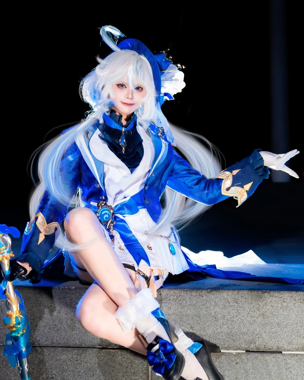 hình furina cosplay cute nhẹ nhàng 