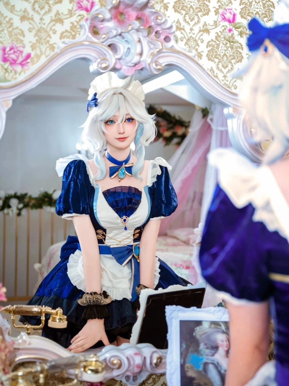 ảnh furina cosplay với hiệu ứng đẹp 