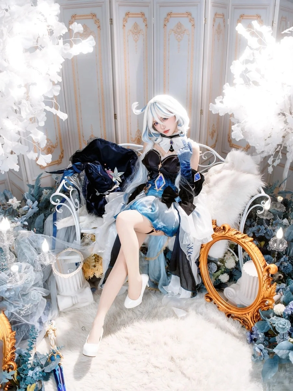 hình furina cosplay genshin cực bắt mắt 