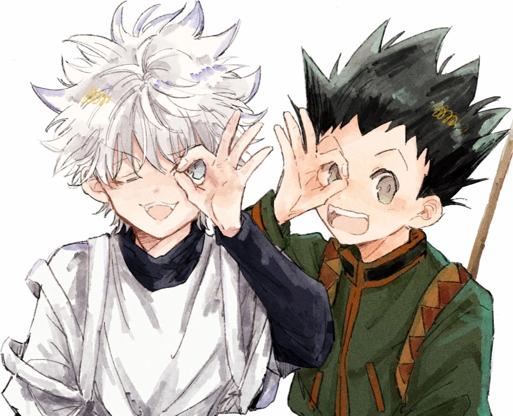 ảnh gon và killua dễ thương 